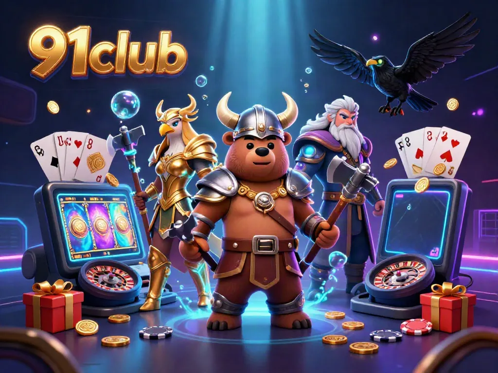 Experience thrilling gameplay with 91club's Viking characters and immersive casino elements.