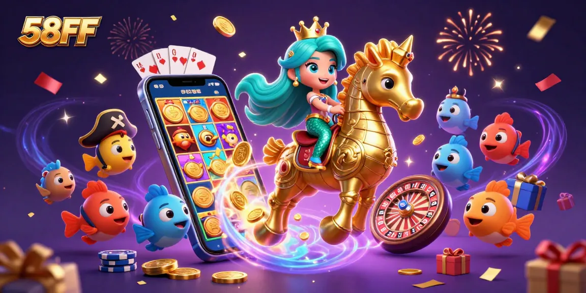 Experience thrilling gameplay at 58FF with vibrant slots and exciting casino elements.