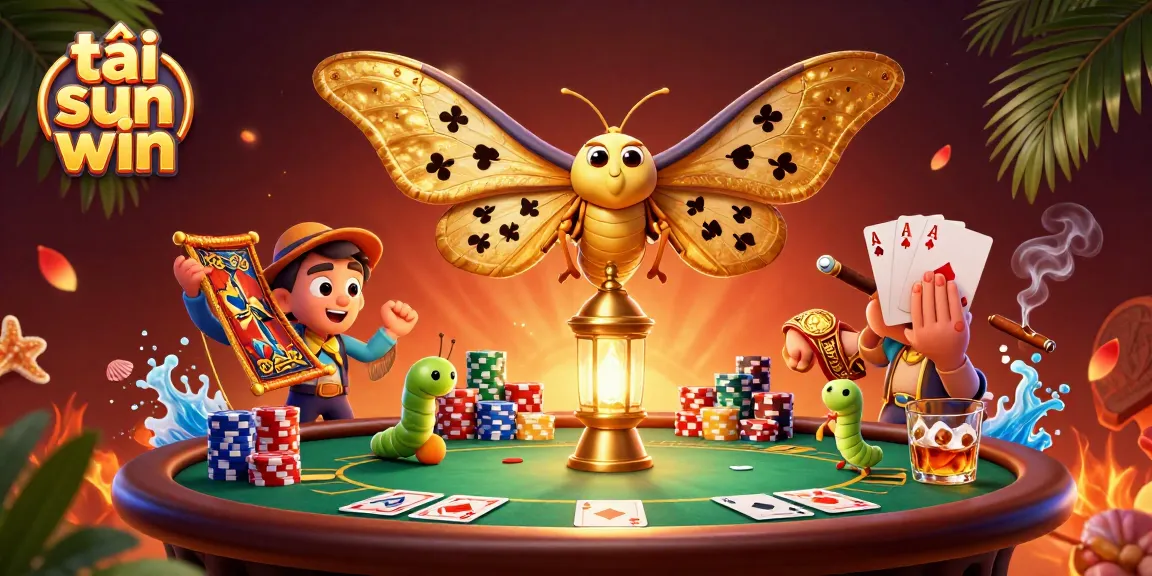Engaging 3D illustration for tải sun win, featuring cartoon elements of casino games.