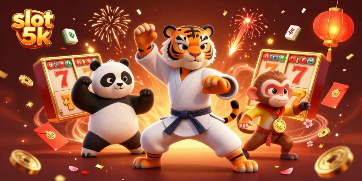 Experience adrenaline with slot 5k's dynamic gaming scene filled with vibrant slot elements.