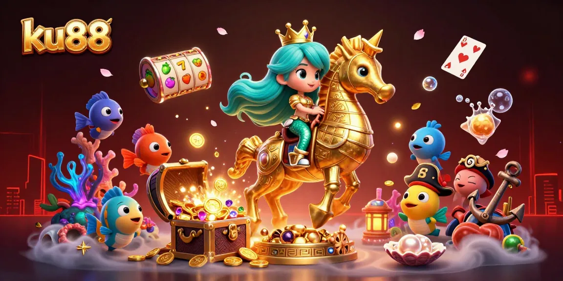 Experience thrilling gameplay with ku88 in this vibrant, action-packed casino scene.