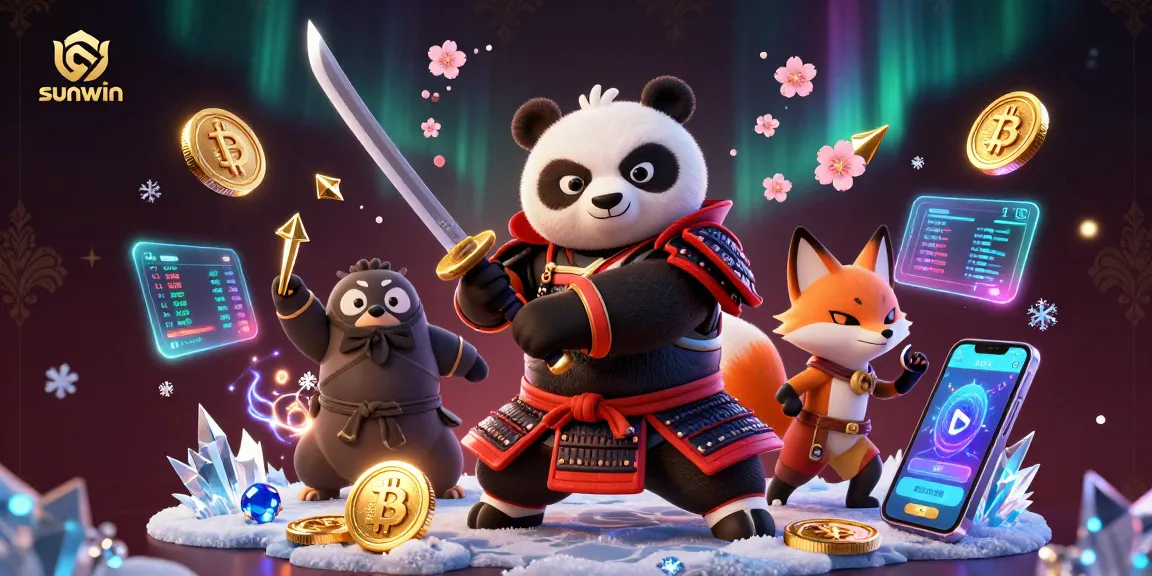 sunwin engages players with dynamic samurai and ninja characters in an exciting casino scene